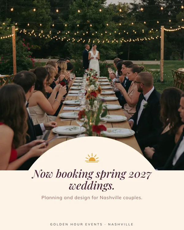 Golden Hour Events Instagram post