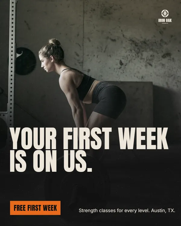 Iron Oak Strength Instagram post