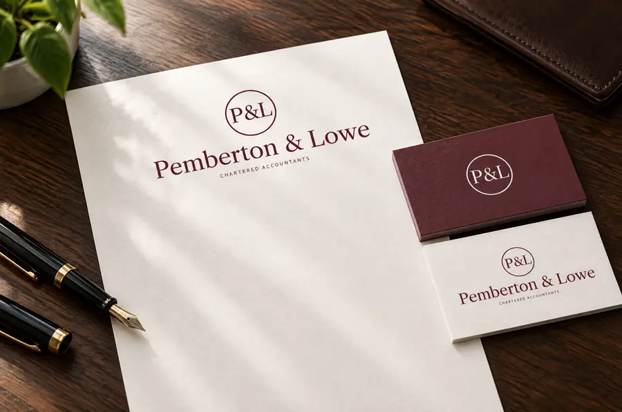Pemberton & Lowe brand identity: stationery